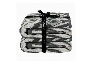 Produktbild zebramönstrade handdukar i 2-pack från Morgan Madison
